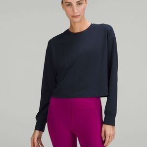 Lululemon Abrasion-Resistant Training Long Sleeve Shirt In True Navy